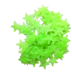 3D Hollow Star Glow-in-the-Dark Wall Stickers