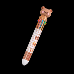 Kawaii Cartoon Bear 10-Color Ballpoint Gel Pens – 0.5mm