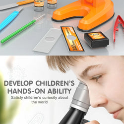 Zoom Children's Microscope Kit 1200x LED School Science Toy