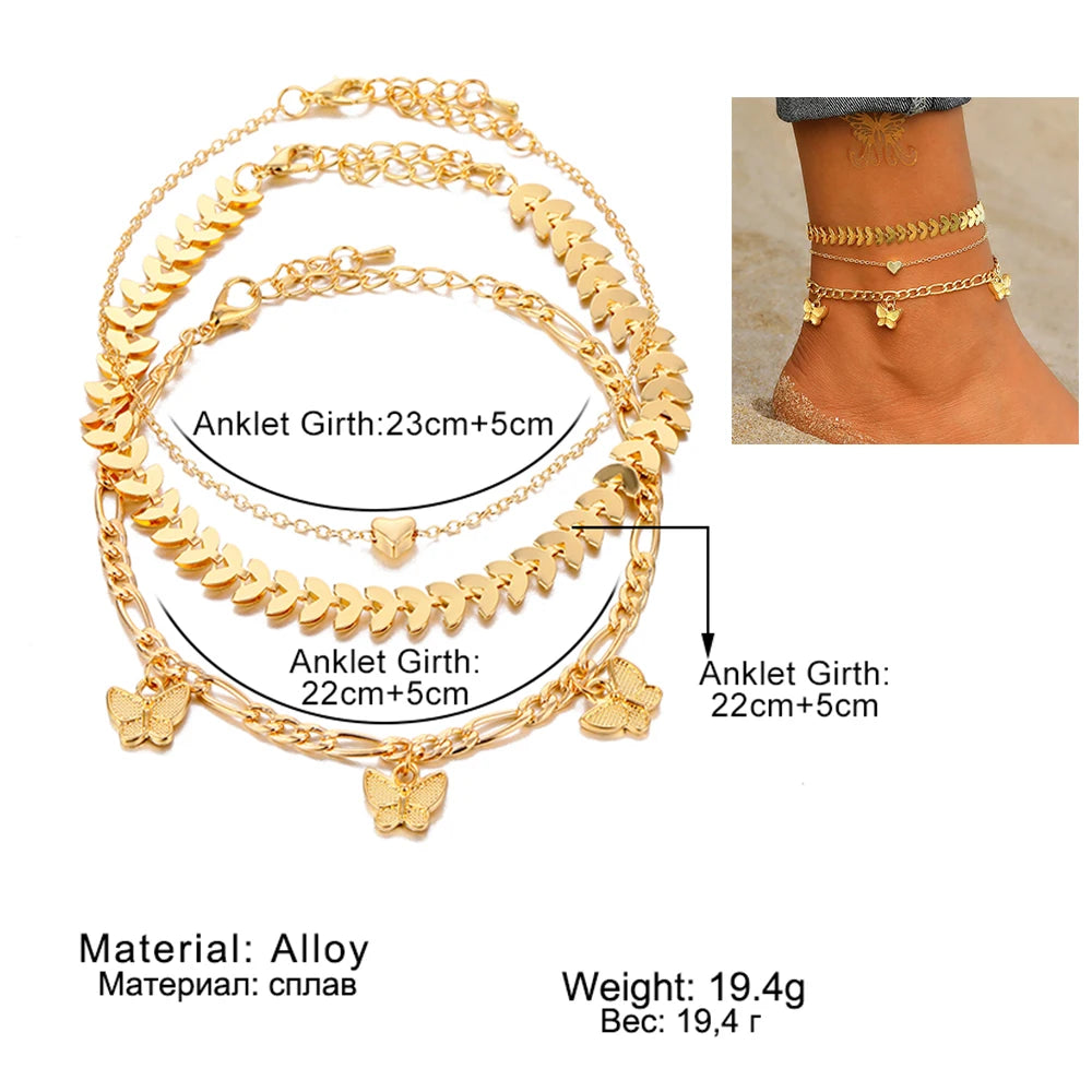 Bohemian Chain Anklet for Women – Foot Accessories