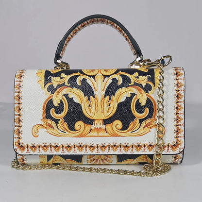 Handbag Party Bag – The Ultimate Messenger Bag with Bold Leopard Print and Chic Chain Detail