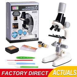 Zoom Children's Microscope Kit 1200x LED School Science Toy