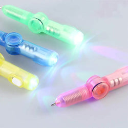 LED Spinning Pen – Ballpoint Pen Fidget Spinner with Glow-in-the-Dark Light