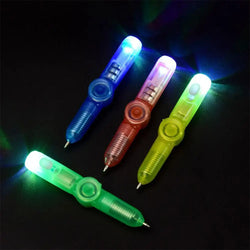 LED Spinning Pen – Ballpoint Pen Fidget Spinner with Glow-in-the-Dark Light