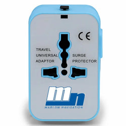 Universal Travel Adapter with Dual USB Ports (UK to EU Plug)