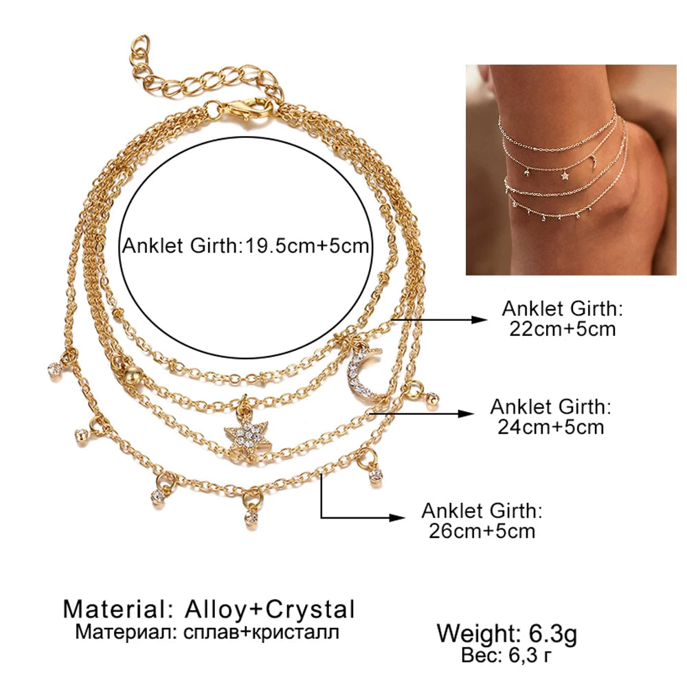 Bohemian Chain Anklet for Women – Foot Accessories