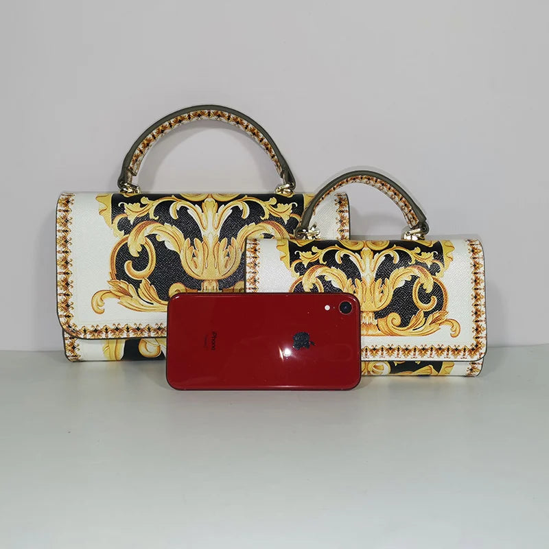 Handbag Party Bag – The Ultimate Messenger Bag with Bold Leopard Print and Chic Chain Detail