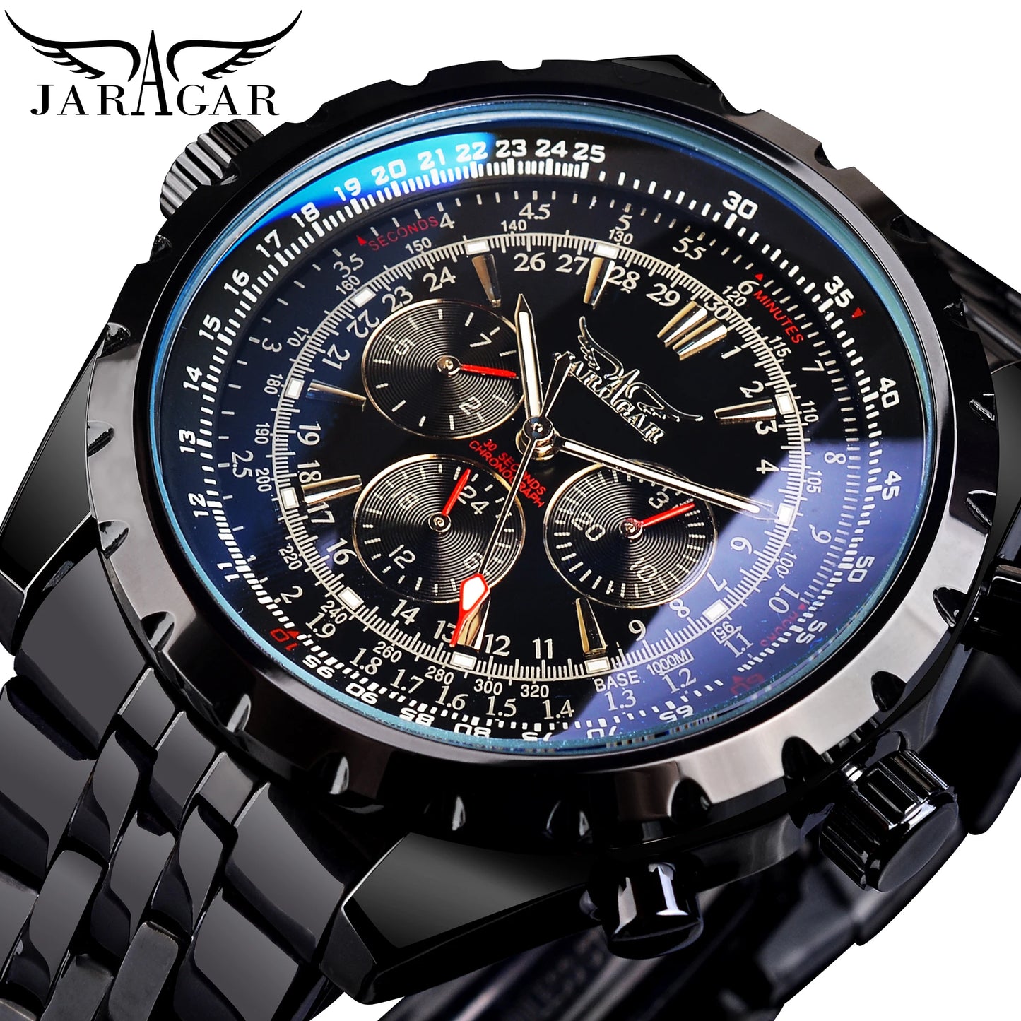 Stainless Steel Mechanical Wristwatch for Men