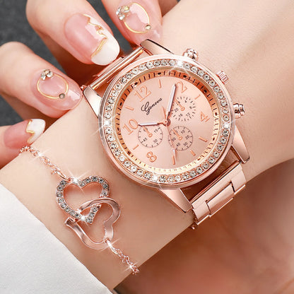 Women’s Jewelry Set with Quartz Watch