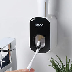 Automatic Toothpaste Dispenser & Toothbrush Holder Set – Wall Mount