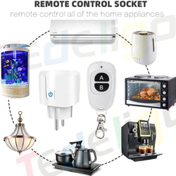 RF 220V 16A Wireless Remote Control Socket – 3000W EU FR Standard