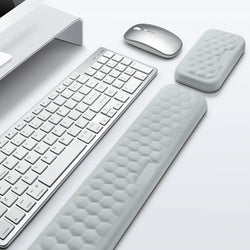 Ergonomic Keyboard & Mouse Wrist Rest – Memory Foam Support