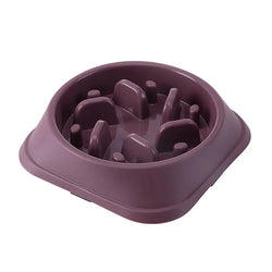 Pet Cat Dog Slow Food Bowl – Anti-Choking, Thickened and Non-Slip Feeding Bowl