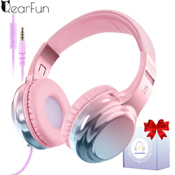 Kids Wired Headphones – Foldable, with Microphone, for iPhone, PC, Tablet