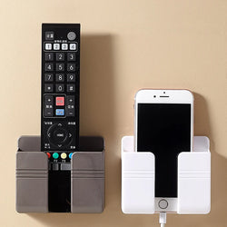 4-1PCS Wall Mounted Holder – Storage for Phone, Remote, Charger & Cables