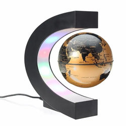 Magnetic Floating Globe – LED World Map Antigravity Lamp