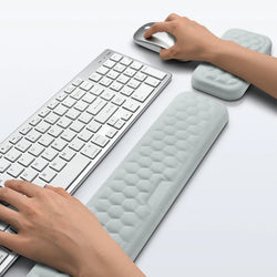 Ergonomic Keyboard & Mouse Wrist Rest – Memory Foam Support