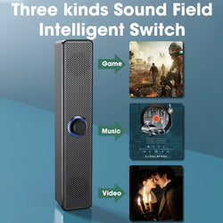 Home Theater Bluetooth Speaker – 4D Surround Sound, Subwoofer & Stereo