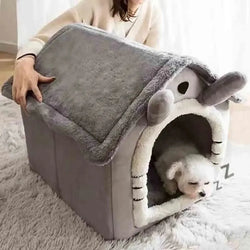 Indoor Warm Dog House Soft Pet Bed Tent House Dog Kennel Cat Bed