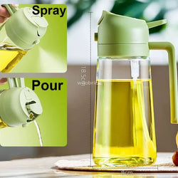 2-in-1 Olive Oil Spray Dispenser – For Cooking & Barbecue