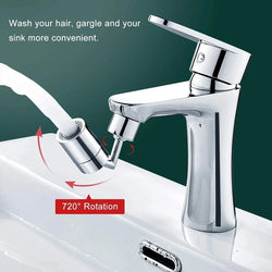 720° Rotating Kitchen Faucet – Anti-Splash Aerator & Water-Saving Nozzle