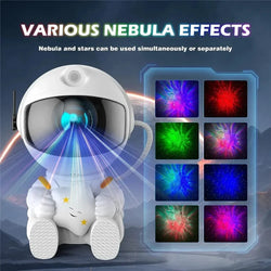 Star Projector Night Light – Astronaut Galaxy Nebula Ceiling Display