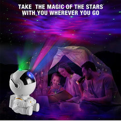 Star Projector Night Light – Astronaut Galaxy Nebula Ceiling Display