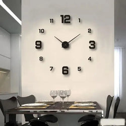 Creative Frameless DIY Wall Clock – Silent Clock for Home & Office