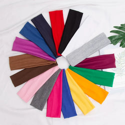 Elastic Cotton Hairband – Fashion Headbands for Fitness & Yoga