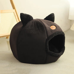 Winter Comfort Cat Bed - Cozy Cave Nest for Cats & Small Dogs