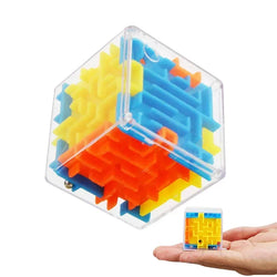 3D Maze Magic Cube – Transparent Puzzle for Stress Relief