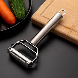 Multifunctional Stainless Steel Peeler – Peels, Slices, Shreds