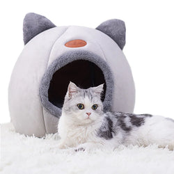 Winter Comfort Cat Bed - Cozy Cave Nest for Cats & Small Dogs