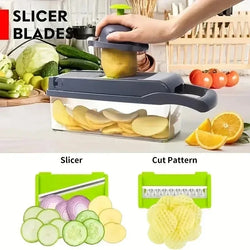 14/16-in-1 Multifunctional Vegetable Chopper & Slicer