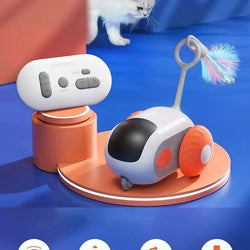 Smart Cat Toy Pet Interactive Remote Control Electric Car – Upgraded Version