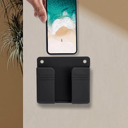 4-1PCS Wall Mounted Holder – Storage for Phone, Remote, Charger & Cables