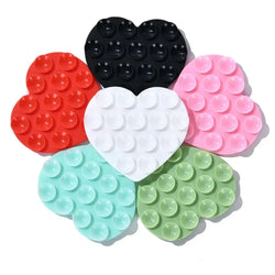 Heart-Shape Silicone Suction Cup Mobile Phone Bracket