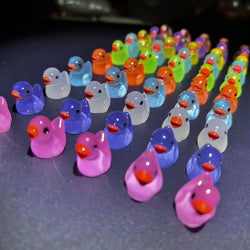 50-Piece Luminous Miniature Ducks – DIY Garden Decorations