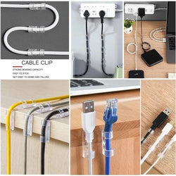 USB Cable Organizer Clips – Wire Winder & Earphone Management