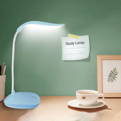 LED Reading Desk Lamp – Portable, USB, Touch Dimming, Eye Protection