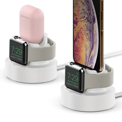 3-in-1 Phone, Watch, and Earphone Silicone Charging Stand Holder