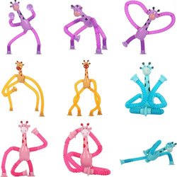 Kids Suction Cup Toy – Telescopic Giraffe Fidget for Stress Relief & Focus