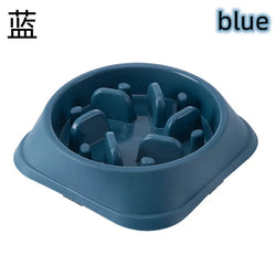 Pet Cat Dog Slow Food Bowl – Anti-Choking, Thickened and Non-Slip Feeding Bowl