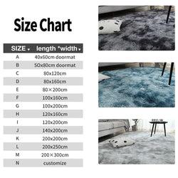 Gray Plush Rug – Soft Velvet Carpet with Anti-Slip Backing