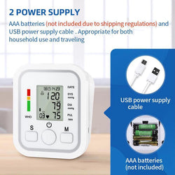 Digital Arm Blood Pressure Meter with Spanish Voice