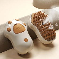 3-in-1 Pet Brush: Electric Cat and Dog Grooming Brush with Steam