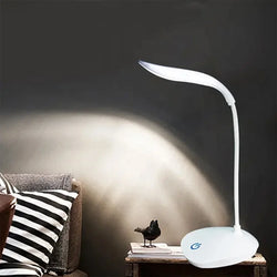 LED Reading Desk Lamp – Portable, USB, Touch Dimming, Eye Protection