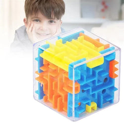 3D Maze Magic Cube – Transparent Puzzle for Stress Relief