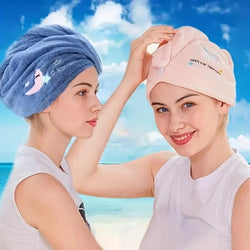 1pc Quick-Dry Hair Hat – Soft Absorbent Towel for Women