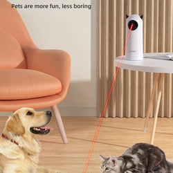 ROJECO Automatic Cat Toy - Interactive Smart Teasing Pet LED Laser Toy